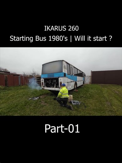 IKARUS 260 BUS 1980's || Will it Start Part-01 #engine #restored #uktiktok #ukengine