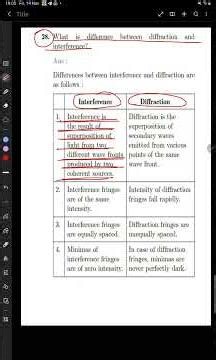 #What is difference between diffraction and interference?