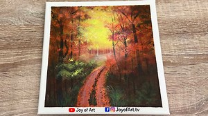 564K views · 10K reactions | Autumn forest acrylic painting by Joy of Art #148 #acrylicpainting #Painting #canvasart #canvas #autumnvibes #autumnforest #joyofart #joyofartpainting #landscapepainting #easyart | Joy of Art | Facebook