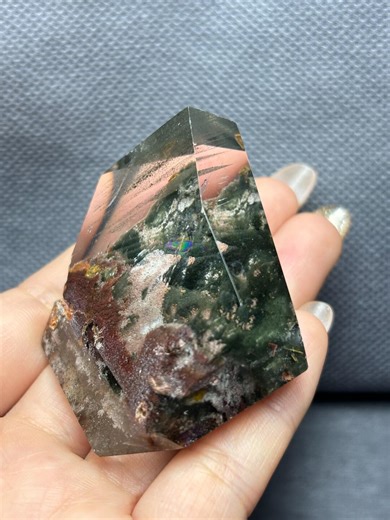 Phantom Quartz Freeform, Lodolite Crystal Wand, All Seasons Ghost Quartz Tower, 64.8g - Etsy