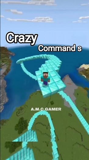 🔥 Crazy Command: Diamond Blocks Spawn Under My Feet While Walking! #minecraft #gaming