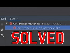 [SOLVED] How to solve failed to find build tools revision 26.0.2 Android Studio