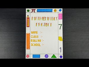 Maths Assignment Front Page Design || Cover Page For Maths Project || Border Designs