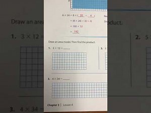 Multiplying Using Area Models and the Distributive Property