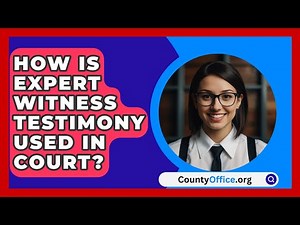 How Is Expert Witness Testimony Used In Court? - CountyOffice.org