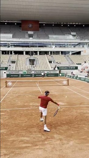Roger Federer practice at roland garros 2021