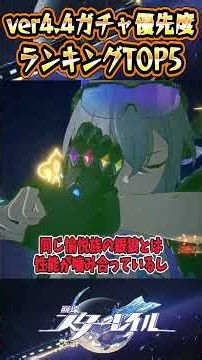 【崩スタ】ver4.4ガチャ優先度ランキングTOP5