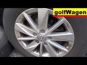 VW wheel emblem replace