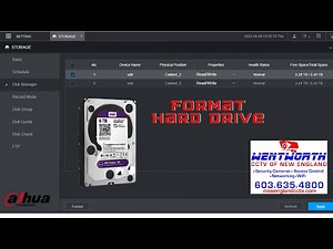 How to Format Dahua DVR or NVR Hard Drive