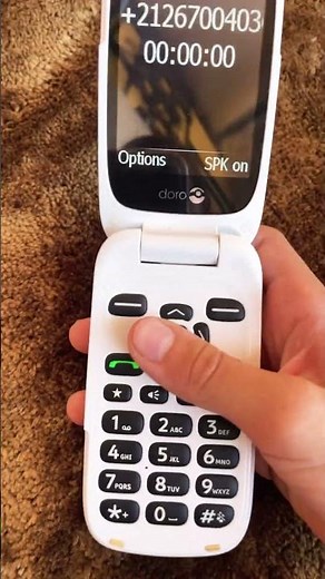 Doro 6530 flip incoming call