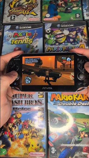 GTA San Andreas on PS Vita OLED\n\n\nCJ. Los Santos. Grove Street. On a PS Vita OLED screen.\nGTA San An