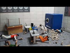 Funniest Bank Robbery with Bruder Police Toys.