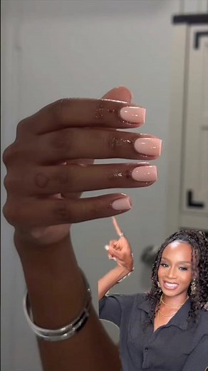 OMG THESE NAILS 😍 My Favorite Nail Set Right Now🍑 #diynails