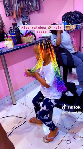 Creative Kids Rainbow Hairstyle Ideas