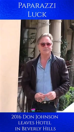 Don Johnson Actor For Life | Admin: Bibi | 55 years with DJ on Instagram: "2016 — Don Johnson leaving a hotel in Beverly Hills, Los Angeles. He avoids talking to the paparazzi but stays polite and friendly. In the end, he drives off in a Tesla he never owned — it was just a rental. #donjohnson #beverlyhills #usa #reel #paparazzi Don Johnson Sonny Crockett Miami Vice 2016 Beverley Hills Los Angeles USA America Reel Reel of the day Video"