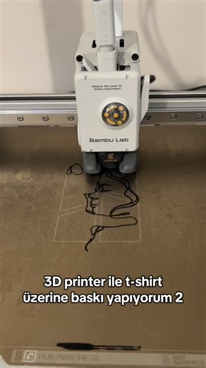 Mobo on Instagram: "3D printer ile t-shirt üzerine baskı yapıyorum 2 👕 #3d"
