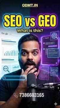 SEO vs GEO Explained | What Is SEO and GEO in Digital Marketing? #seo #geo #dm