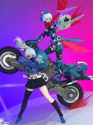 The Nuke Matrix Cyclone is a highly versatile 1/12 scale mecha-girl model kit that features a fully transformable motorcycle capable of shifting into a dynamic Centaur-like combat frame. As of January 2026, it remains a flagship product for the Cyber Forest line, celebrated for its high-quality pre-painted face plates, exceptional joint articulation, and a massive lance weapon that perfectly complements its high-speed tactical aesthetic. #NukeMatrixCyclone #CyberForest #Hopper #ForYou #Viral