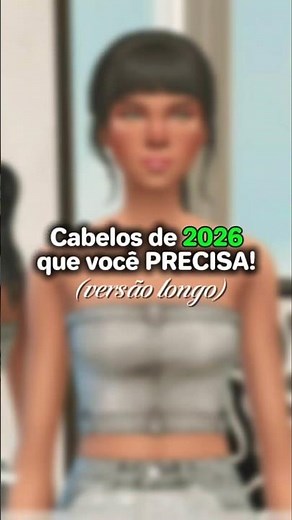 CABELOS LINDOS de 2026 e no estilo Maxis Match pro The Sims 4 🤌🏻 #thesims4 #sims4 #hair #hairstyle