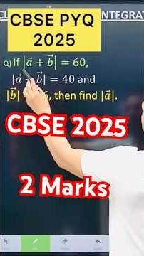 Q) If |𝑎 ⃗+𝑏 ⃗ |=60,|𝑎 ⃗−𝑏 ⃗|=40 and |𝑏 ⃗|=46, then find |𝑎 ⃗|.#vectoralgebra #vectors