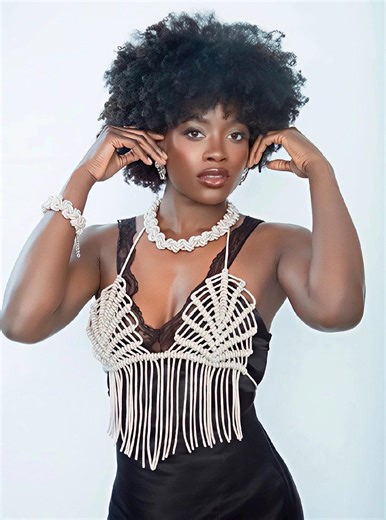 Rhinestone Shell Top | Sparkly Handmade Macrame Top | Festival Mermaid Bralette - Etsy