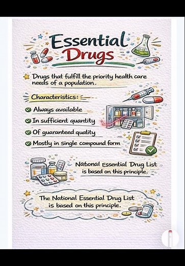 Essential Drugs Concept in Pharmacology | Simple & Easy Notes