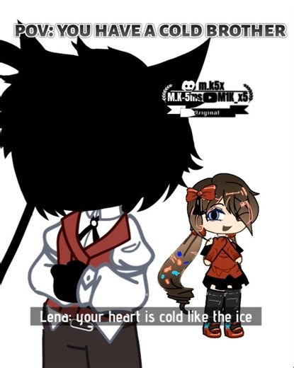 your heart is cold like the ice !! (OG‼️w/ ‪@Looney_kan‬ ) #gacha #gachalife #gl2 #fypyoutube