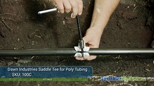 100C Dawn Industries Saddle Tee for Poly Tubing