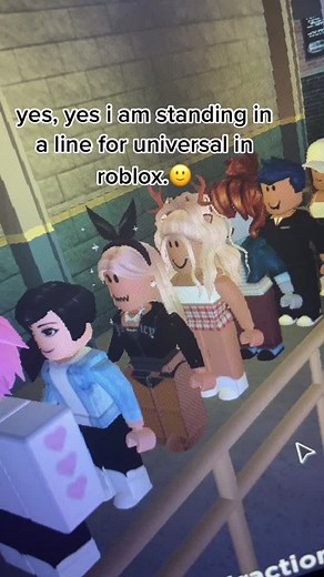 Waiting in Line for Universal in Roblox
