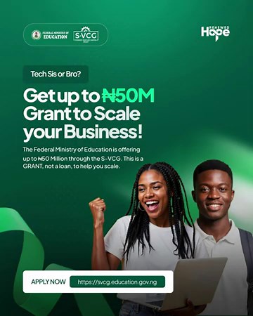 FG Launches ₦50 Million Student Venture Capital Grant