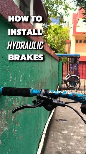 How to Install HYDRAULIC Brakes 💯| Tutorial | #shorts #cycle #tutorial