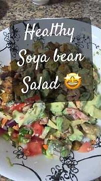 High-Protein Soybean Salad for Weight Loss #weightloss #salad #healthy