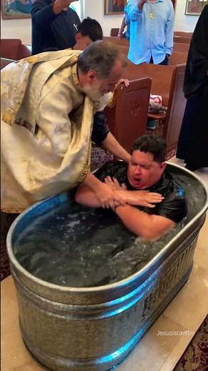 Adult Full Immersion Baptism Ceremony | Sacred Tradition #blessed #baptism #trending
