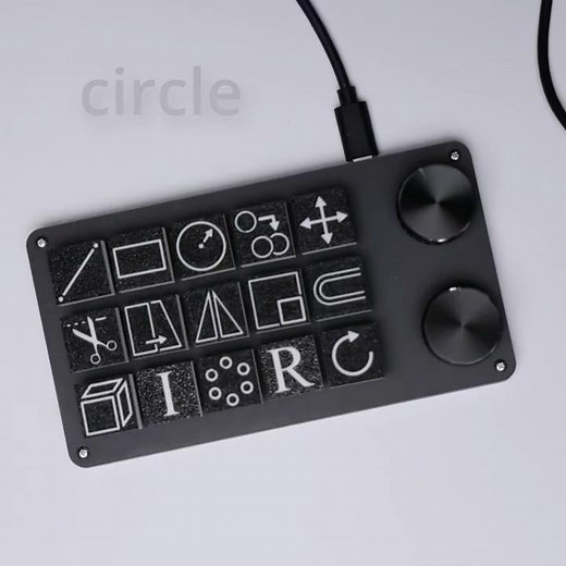 AutoCAD Custom Macro Keyboard With 3D Printed Keys