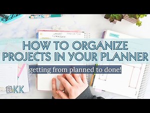 How to Organize Projects! 25 Days of Planner Tips + Functional Planning in my Erin Condren Planner