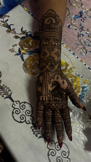 Done bridal henna for my beautiful bride from melaka ❤️🍃