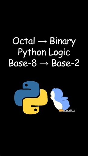 Convert Octal to Binary in Python | Mapping Method Explained #coding #python
