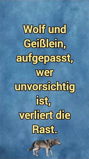 Der Wolf und die sieben Geißlein