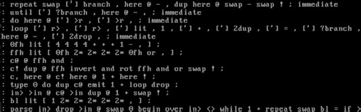 MilliForth-6502, A Forth For The 6502 CPU
