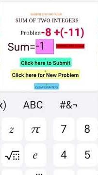 Integers Addition