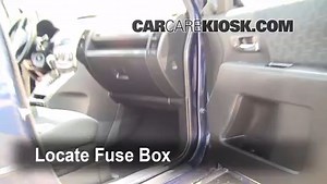 Interior Fuse Box Location: 2009 Mazda 5 Sport 2.3L 4 Cyl.