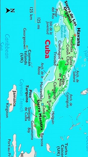 Geographical Map of Cuba #usa #news #cuba #upsc #mpsc #gk