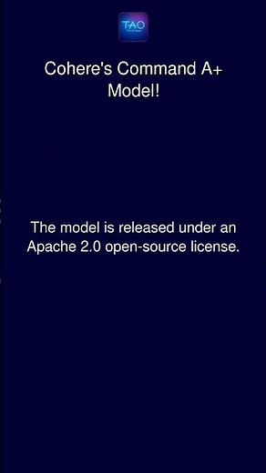 Cohere's Command A+ Model!