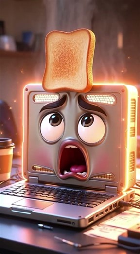 The Frustrated Laptop #animation #reels #entertainment #comedy