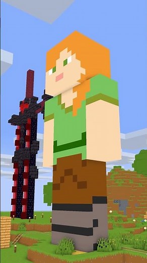 Minecraft Animation #Shorts | How ? Alex Become Giant ALEX ?