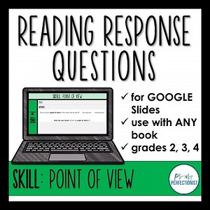 Digital Reading Response Questions for Google Slides - SKILL: POINT OF VIEW