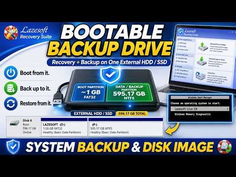 How to Create a Bootable Backup Hard Drive | Lazesoft Recovery Suite