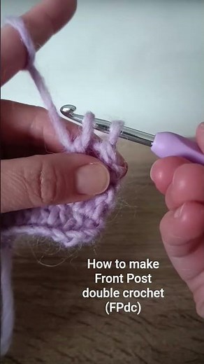 How to make front post double crochet (FPdc)#cchcrochet #crochet #crocheting #crochettutorial
