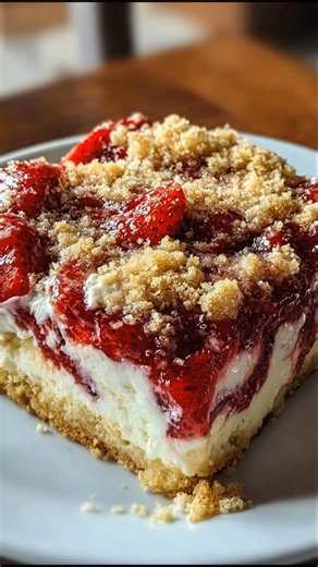 Strawberry Cheesecake Dump Cake Ingredients: Fruit and Cheesecake Layer: 2 cans (15 oz each) strawberry pie filling 8 oz full-fat cream cheese, softened to room temperature Recipe in First Coʍmеոτ 👇 Enjoy ❤️👇👇👇 | Fantastic Recipes