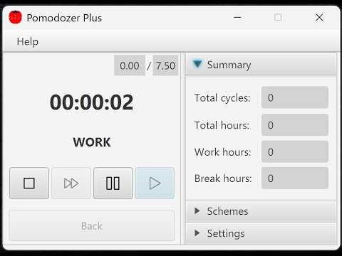Pomodozer Plus v1.2.0. (pomodoro timer)
